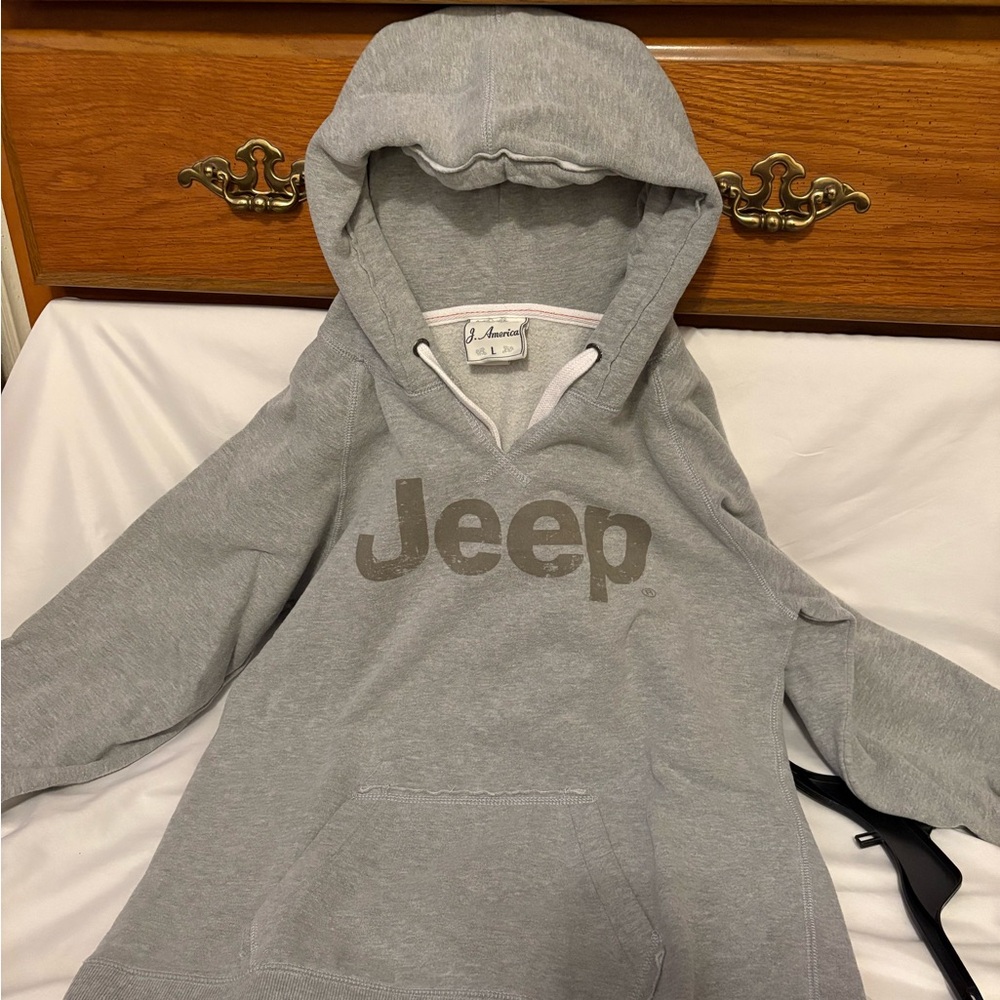 Jeep America Heather Gray Hoodie